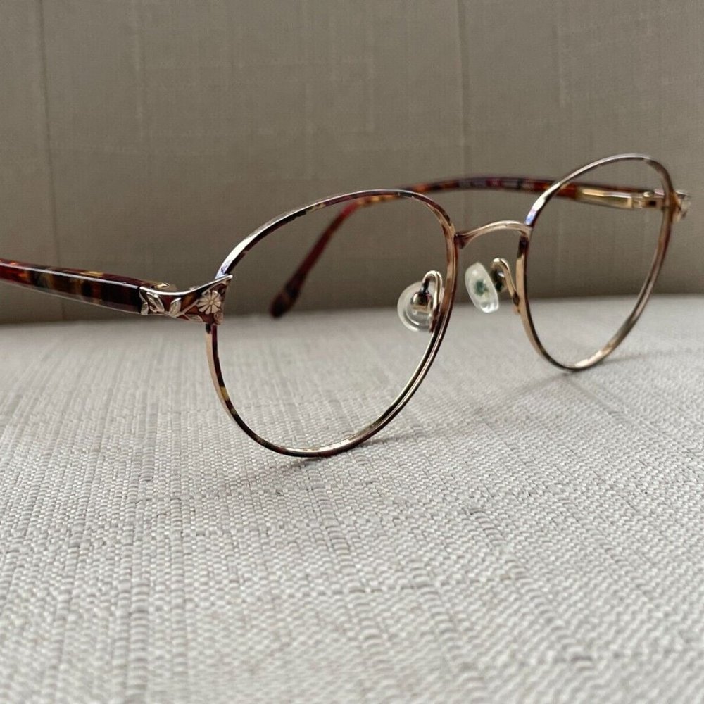 Vintage Laura Ashley Women Eyeglasses Frame JACQUELINE ROSE PETAL Glasses Japan